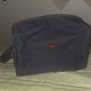 BOSS Black and Orange Toiletry Bag